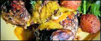 Jamaican Cuisine - Drum Pan Chicken